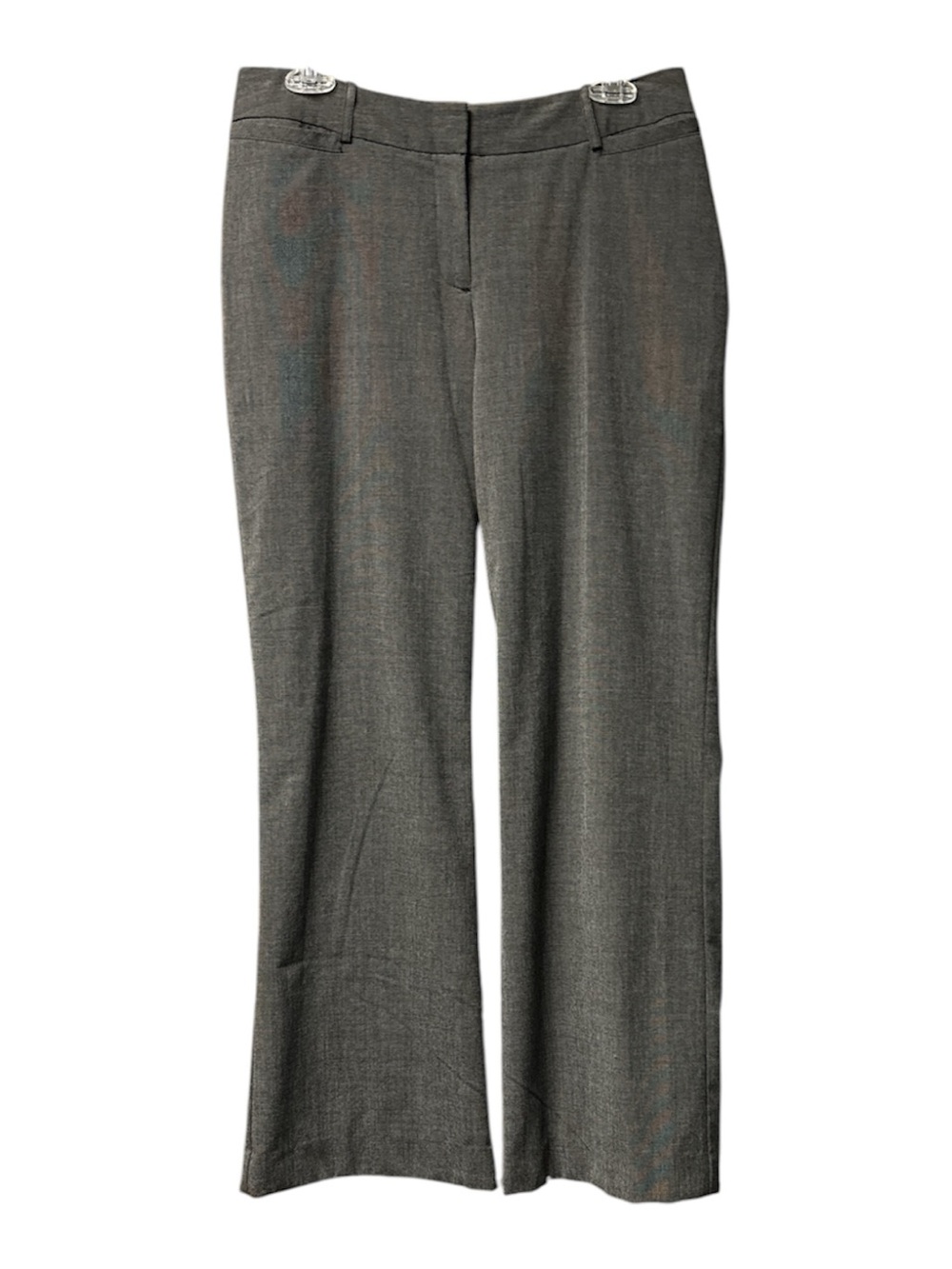 Worthington Women’s Gray Rayon-blend Mild Stretch Wide Leg Dress Pants Size 8